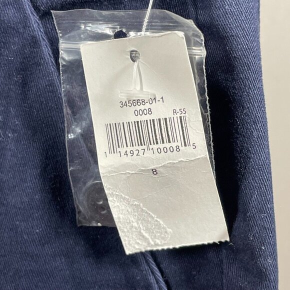 NEW Gap Pants Womens 8 blue chino aubrey straight leg classic preppy - Picture 5 of 12